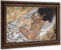 The Embrace 1917 Expressionism 98X169Cm Galerie Belvedere Austria By Egon Schiele Fine Art Print