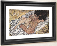 The Embrace 1917 Expressionism 98X169Cm Galerie Belvedere Austria By Egon Schiele Fine Art Print