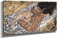The Embrace 1917 Expressionism 98X169Cm Galerie Belvedere Austria By Egon Schiele Fine Art Print