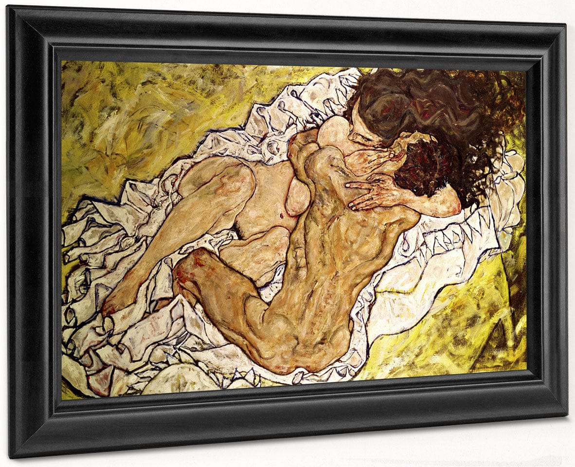 The Embrace By Egon Schiele Fine Art Print