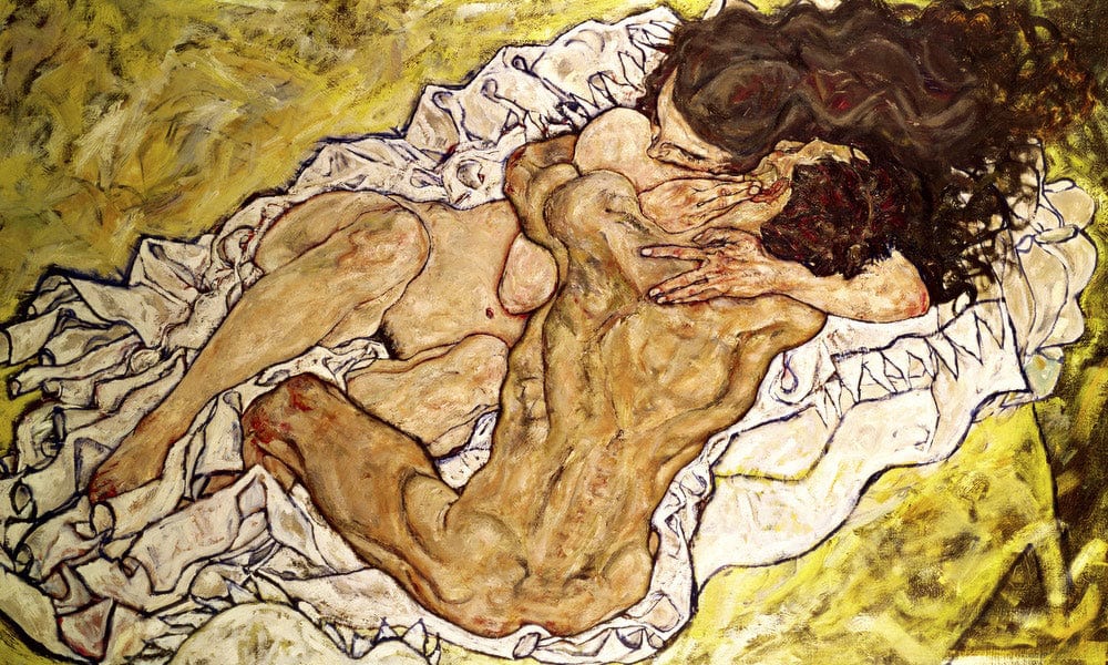 The Embrace By Egon Schiele Fine Art Print