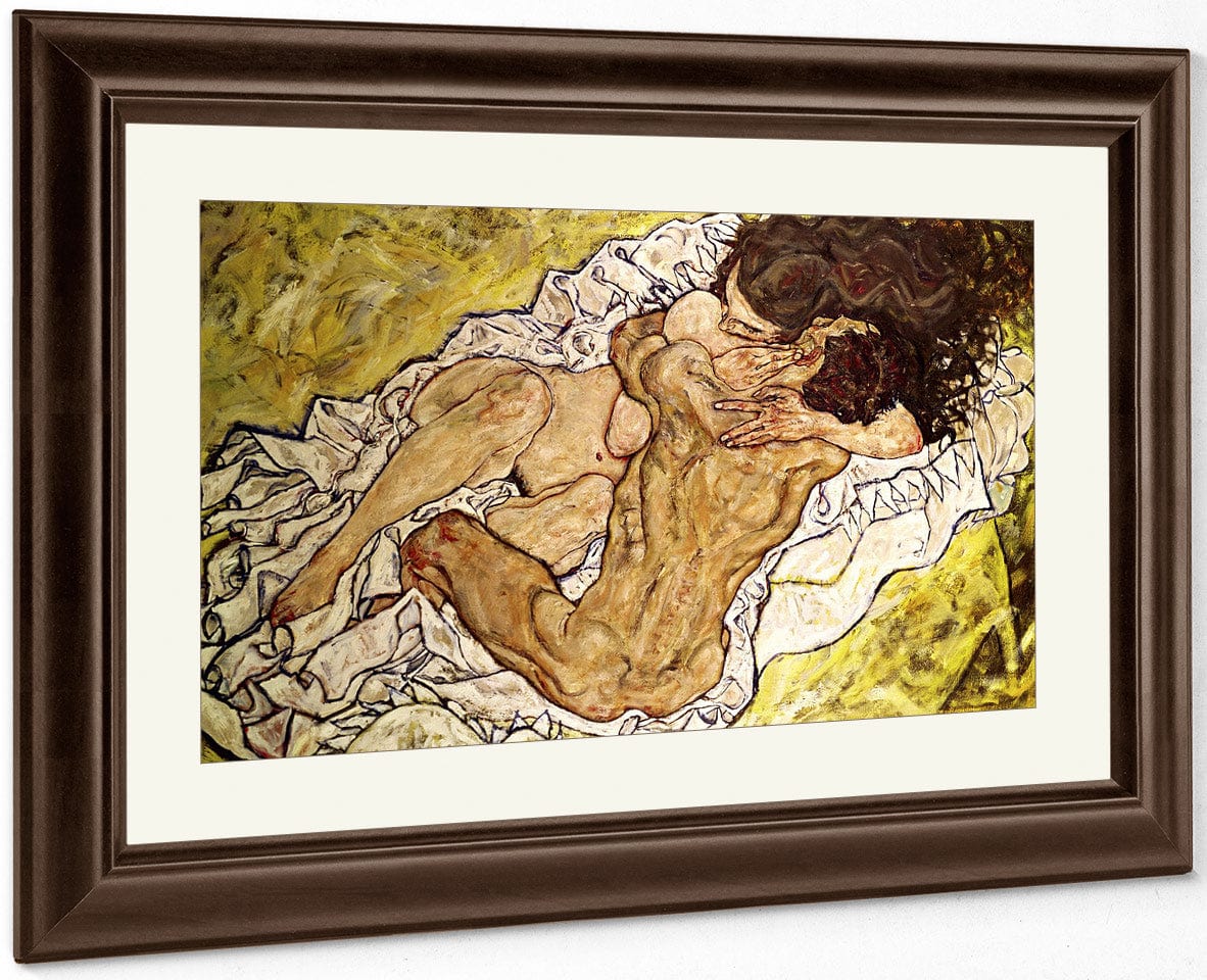 The Embrace By Egon Schiele Fine Art Print