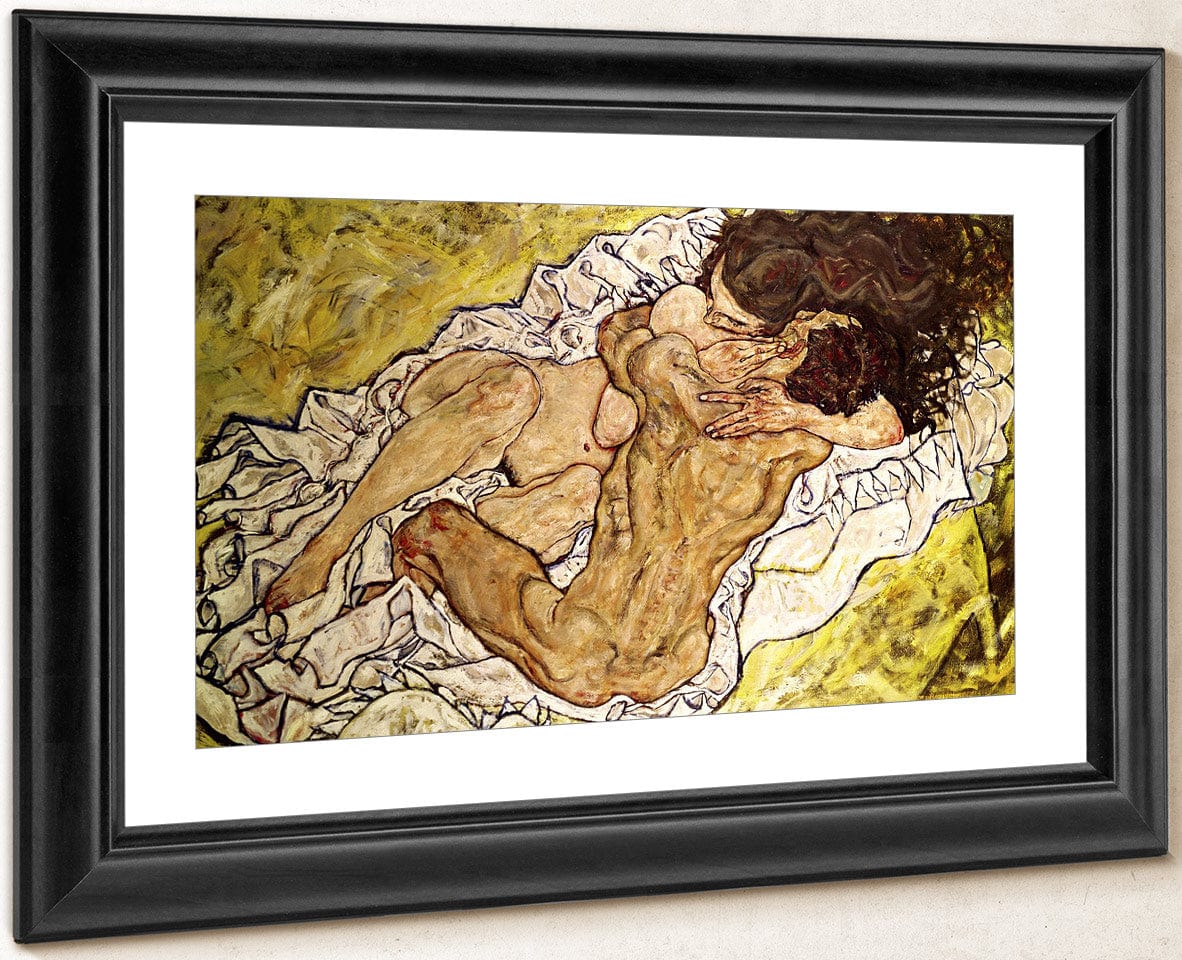 The Embrace By Egon Schiele Fine Art Print