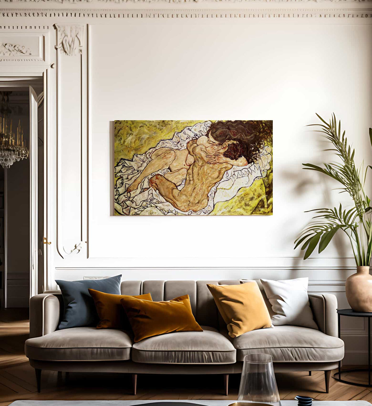 The Embrace By Egon Schiele Fine Art Print