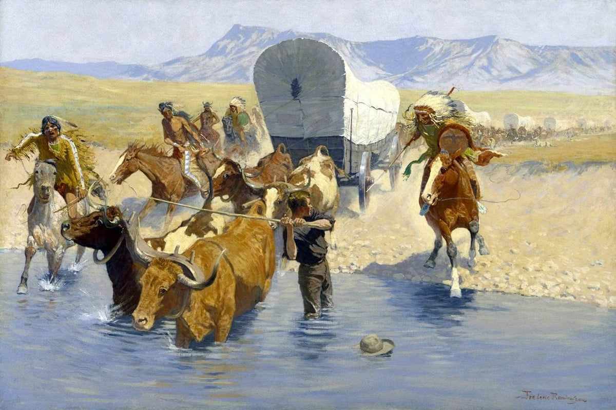 The Emigrants Painting Frederic Remington Canvas Art Fine Art Print
