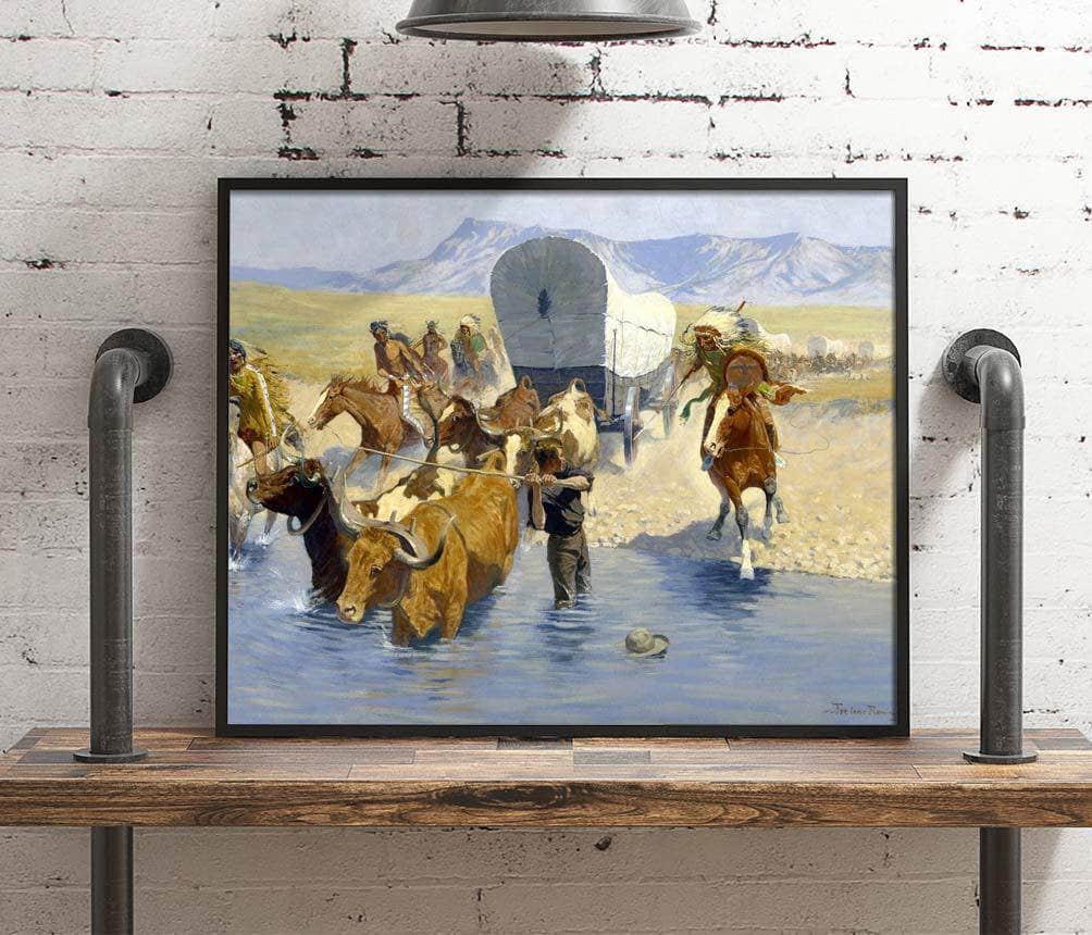 The Emigrants Painting Frederic Remington Canvas Art Fine Art Print