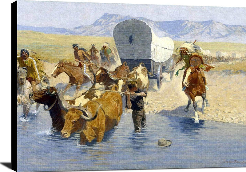 The Emigrants Painting Frederic Remington Canvas Art Fine Art Print