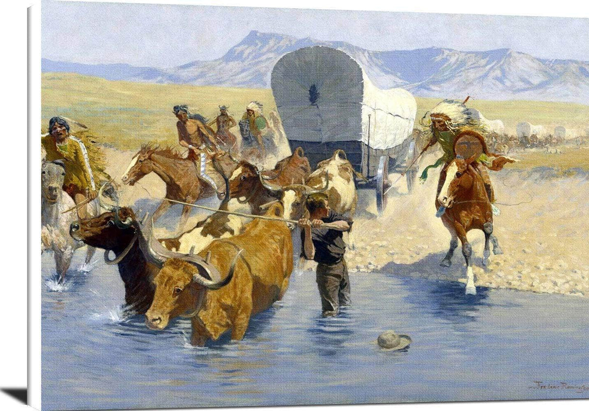 The Emigrants Painting Frederic Remington Canvas Art Fine Art Print