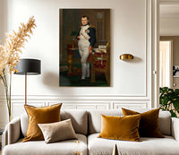 The Emperor Napoleon In His Study At The Tuileries By Jacques Louis David Fine Art Print