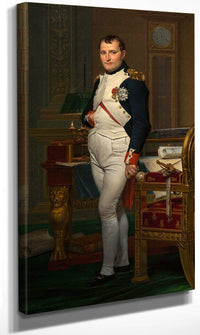 The Emperor Napoleon In His Study At The Tuileries By Jacques Louis David Fine Art Print