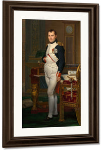 The Emperor Napoleon In His Study At The Tuileries By Jacques Louis David Fine Art Print