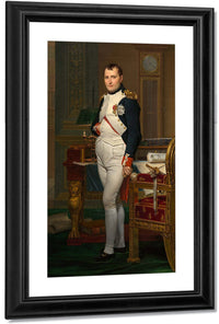 The Emperor Napoleon In His Study At The Tuileries By Jacques Louis David Fine Art Print