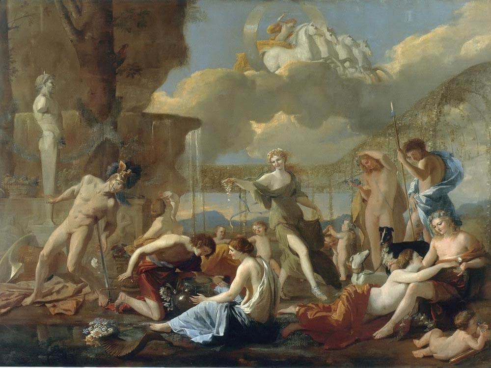 The Empire Of Flora By Nicholas Poussin Fine Art Print