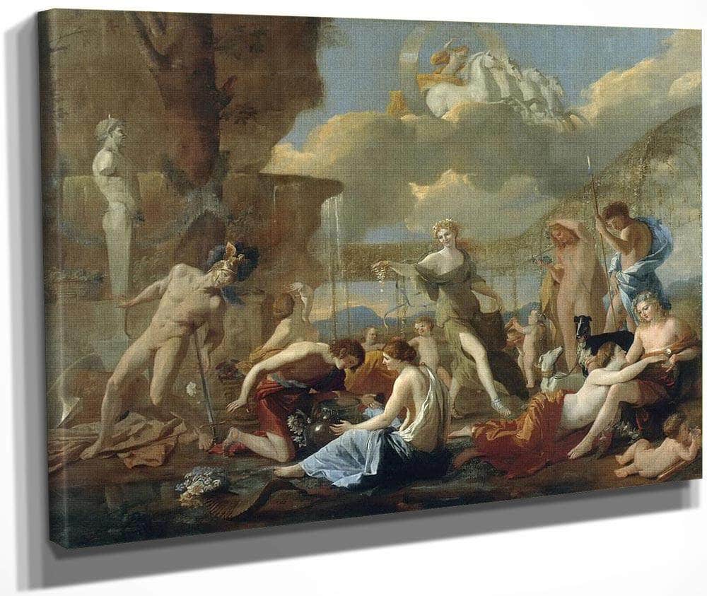 The Empire Of Flora By Nicholas Poussin Fine Art Print