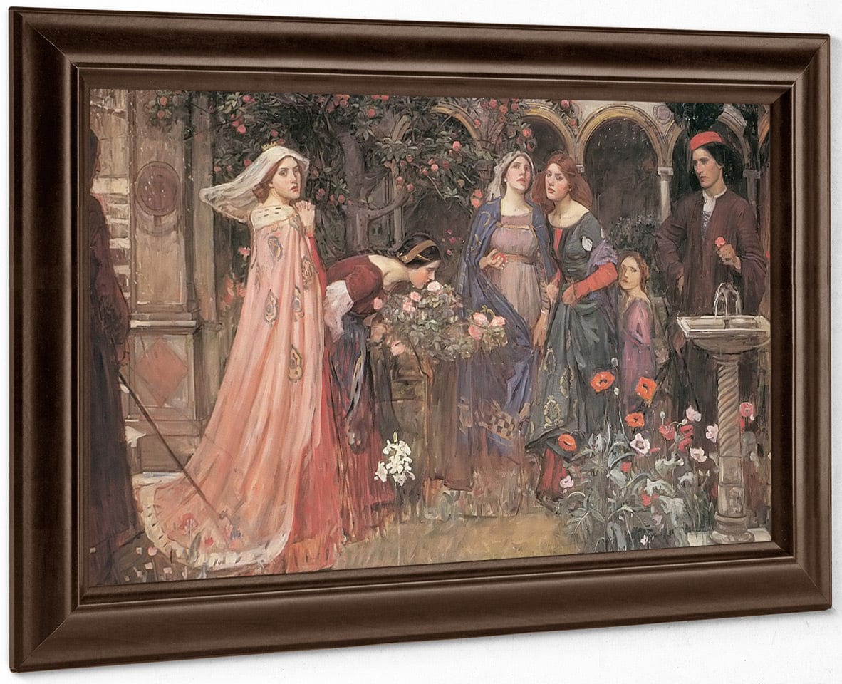 The Enchanted Garden By John Waterhouse Fine Art Print