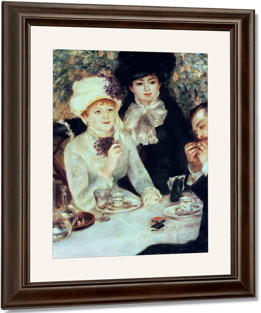 The End Of Luncheon By Pierre Auguste Renoir Fine Art Print