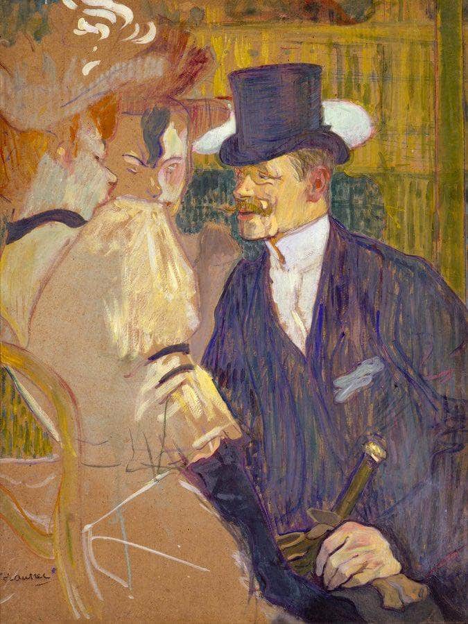 The Englishman At The Moulin Rouge 1892 By Henri De Toulouse Lautrec Fine Art Print