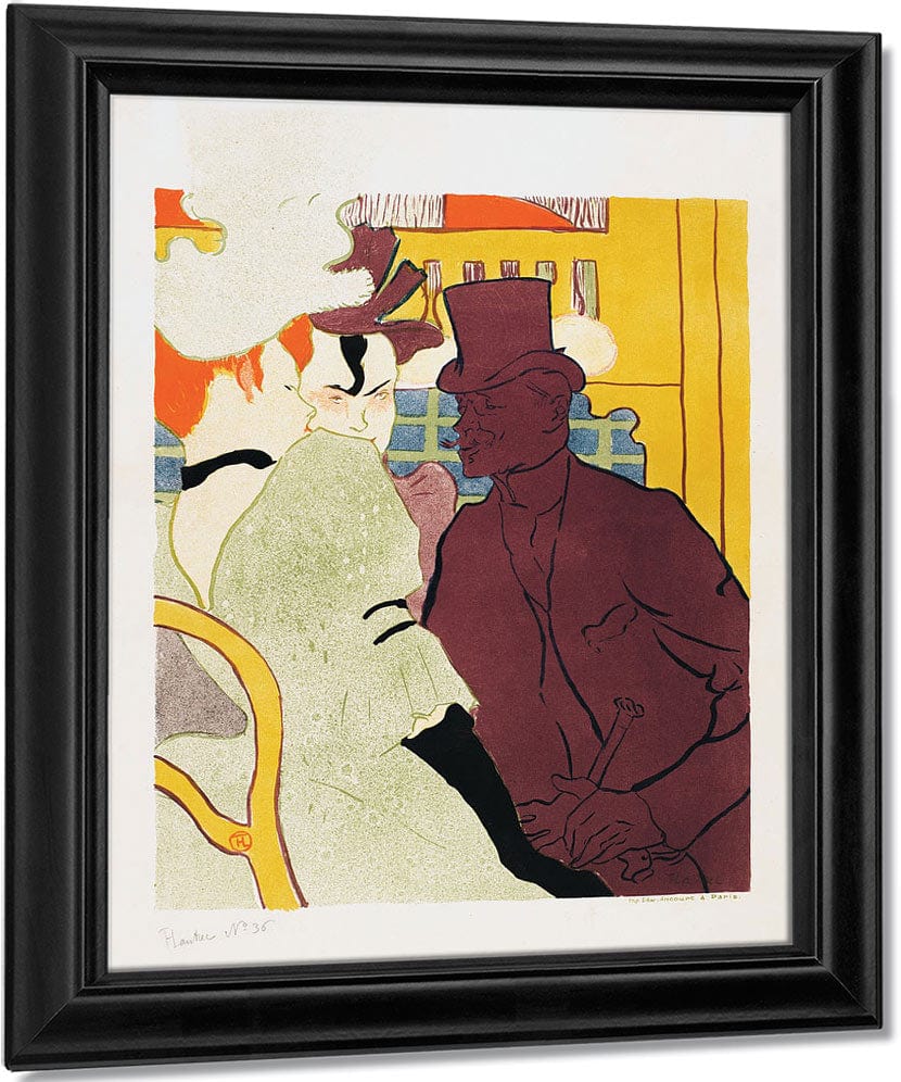 The Englishman At The Moulin Rouge (L'anglais Au Moulin Rouge) By Henri Marie Raymond De Toulouse Lautrec Monfa Fine Art Print