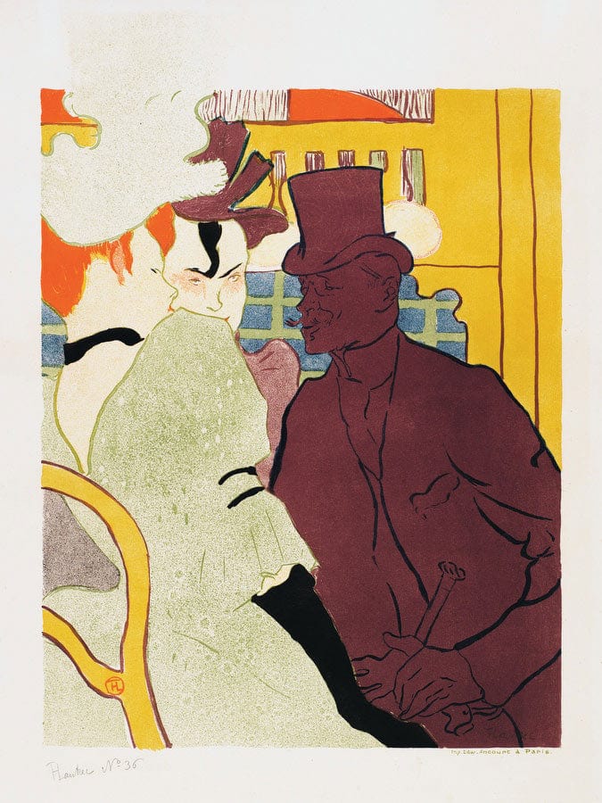 The Englishman At The Moulin Rouge (L'anglais Au Moulin Rouge) By Henri Marie Raymond De Toulouse Lautrec Monfa Fine Art Print