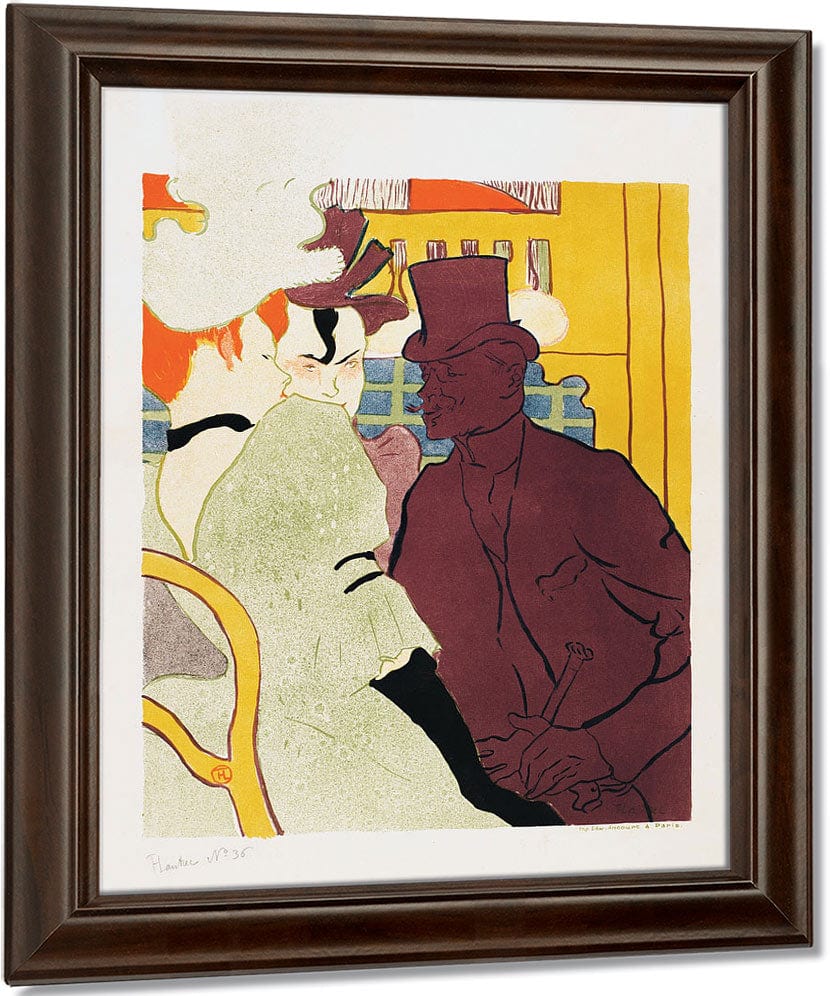 The Englishman At The Moulin Rouge (L'anglais Au Moulin Rouge) By Henri Marie Raymond De Toulouse Lautrec Monfa Fine Art Print