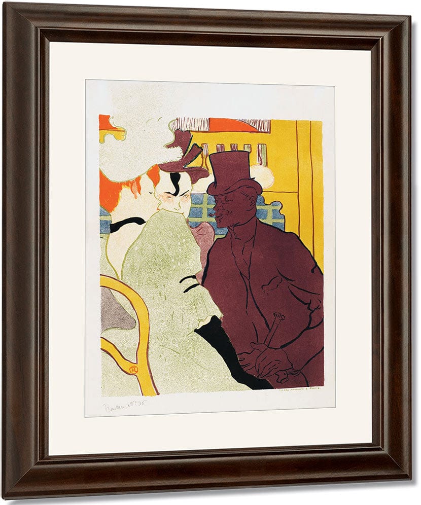The Englishman At The Moulin Rouge (L'anglais Au Moulin Rouge) By Henri Marie Raymond De Toulouse Lautrec Monfa Fine Art Print