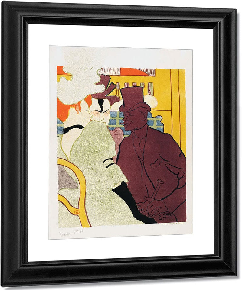 The Englishman At The Moulin Rouge (L'anglais Au Moulin Rouge) By Henri Marie Raymond De Toulouse Lautrec Monfa Fine Art Print