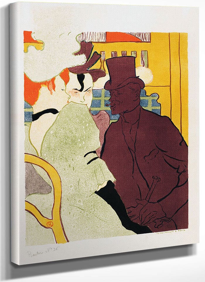 The Englishman At The Moulin Rouge (L'anglais Au Moulin Rouge) By Henri Marie Raymond De Toulouse Lautrec Monfa Fine Art Print