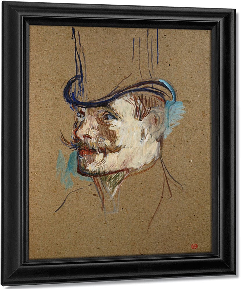 The Englishman W. Warner At The Moulin Rouge By Henri Marie Raymond De Toulouse Lautrec Monfa Fine Art Print
