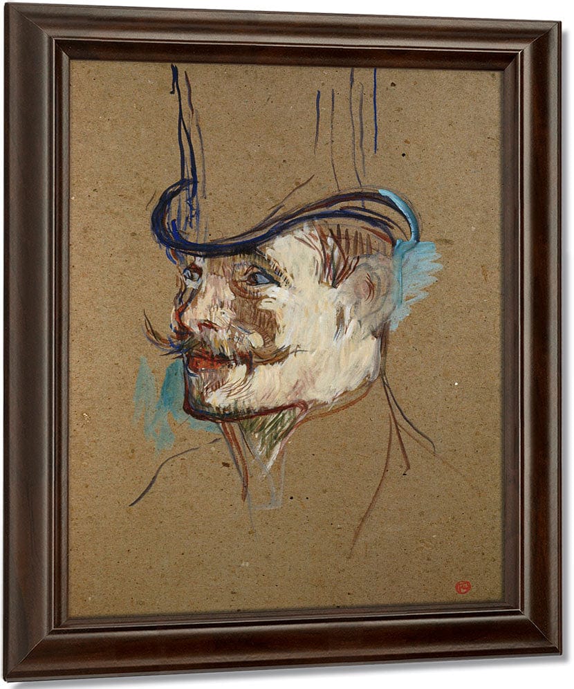 The Englishman W. Warner At The Moulin Rouge By Henri Marie Raymond De Toulouse Lautrec Monfa Fine Art Print