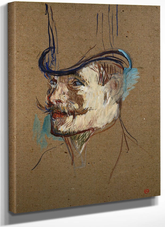 The Englishman W. Warner At The Moulin Rouge By Henri Marie Raymond De Toulouse Lautrec Monfa Fine Art Print