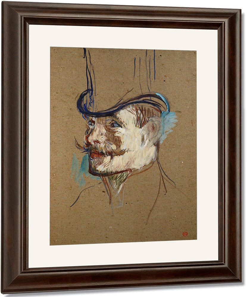 The Englishman W. Warner At The Moulin Rouge By Henri Marie Raymond De Toulouse Lautrec Monfa Fine Art Print
