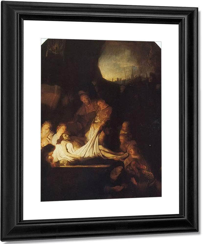 The Entombment Of Christ By Rembrandt Fine Art Print