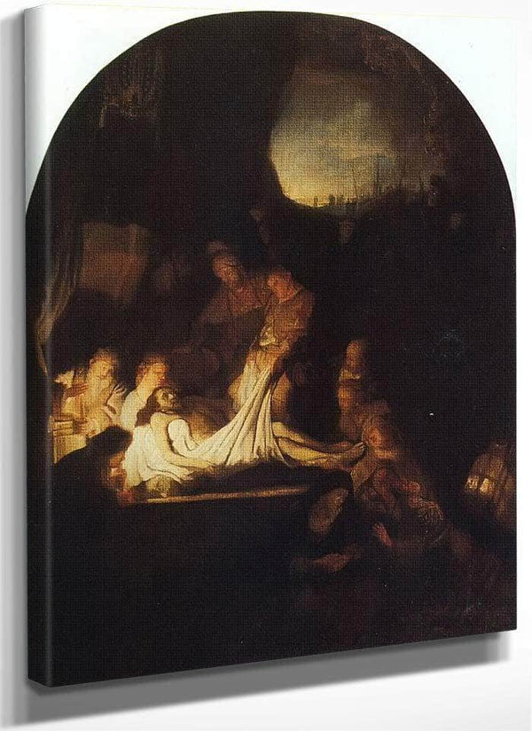 The Entombment Of Christ By Rembrandt Fine Art Print