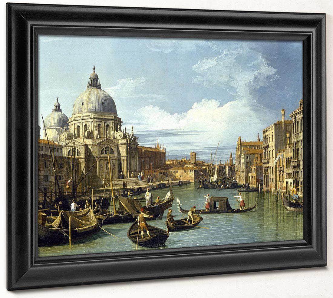The Entrance To The Grand Canal Venice By Canaletto Fine Art Print