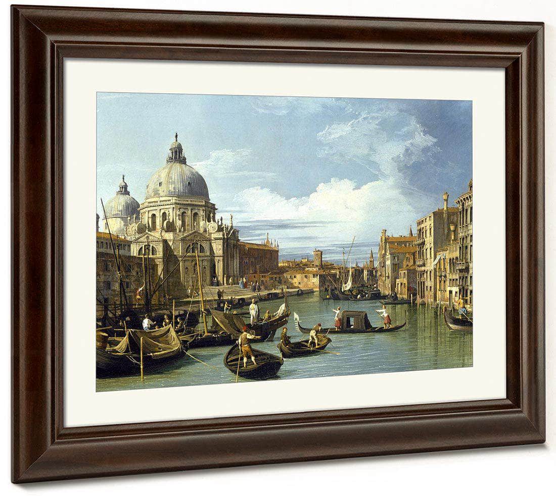 The Entrance To The Grand Canal Venice By Canaletto Fine Art Print