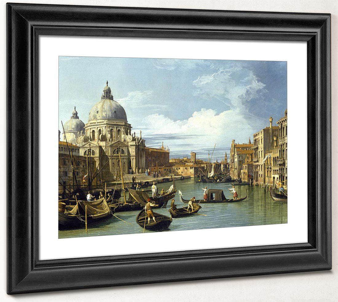 The Entrance To The Grand Canal Venice By Canaletto Fine Art Print