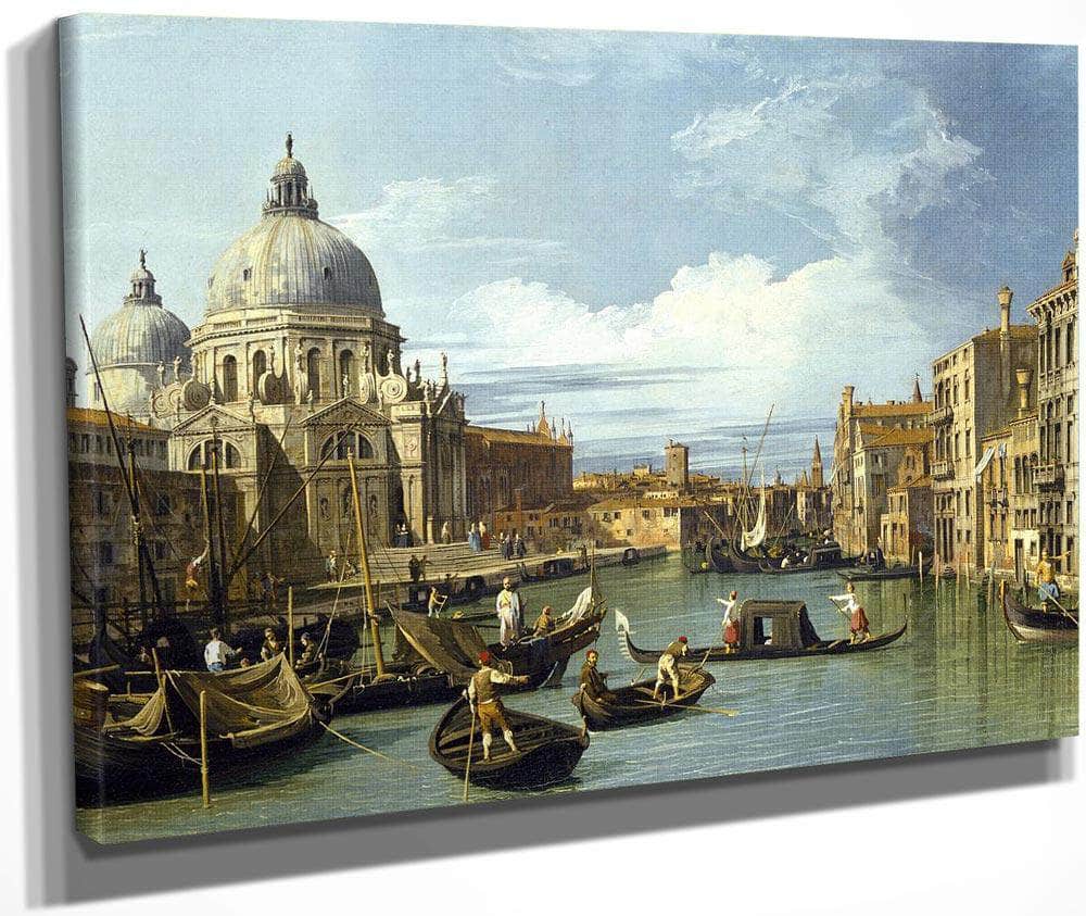 The Entrance To The Grand Canal Venice By Canaletto Fine Art Print