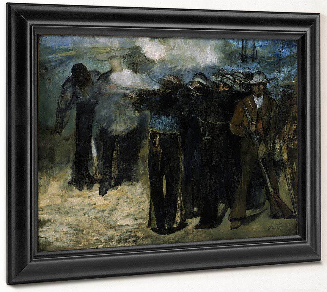 The Execution Of Emperor Maximilian 1867 Oil On Canvas 1959X2597Mm Museum Of Fine Arts Boston By Edouard Manet Fine Art Print