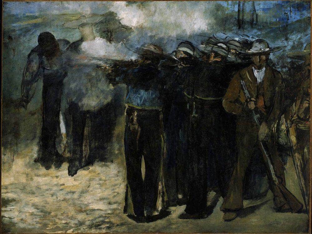 The Execution Of Emperor Maximilian 1867 Oil On Canvas 1959X2597Mm Museum Of Fine Arts Boston By Edouard Manet Fine Art Print