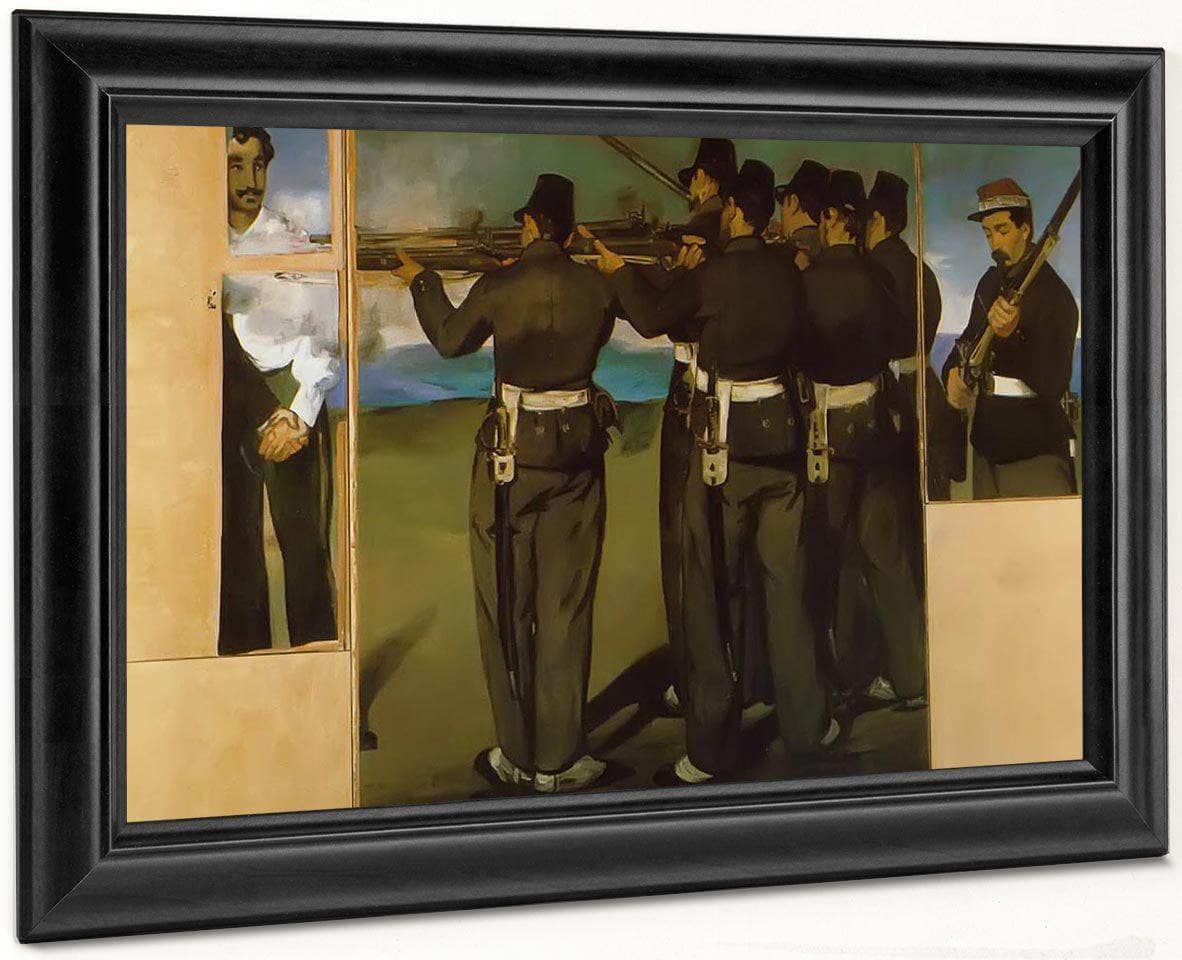 The Execution Of Emperor Maximilian (Four Fragments) By Edouard Manet Fine Art Print