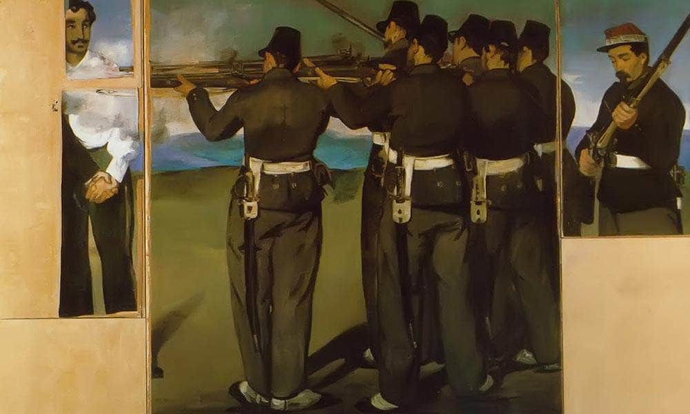 The Execution Of Emperor Maximilian (Four Fragments) By Edouard Manet Fine Art Print