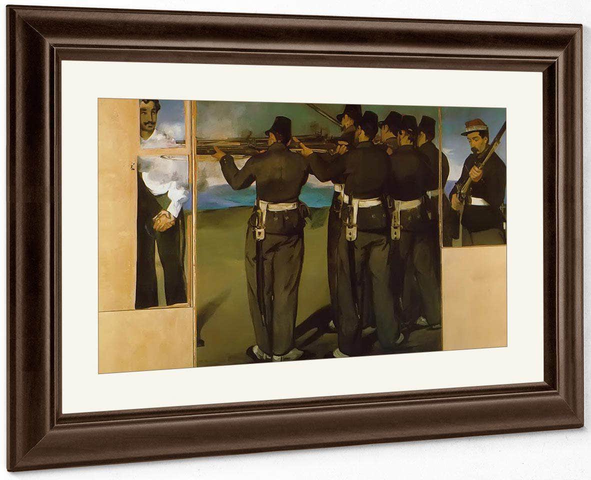 The Execution Of Emperor Maximilian (Four Fragments) By Edouard Manet Fine Art Print