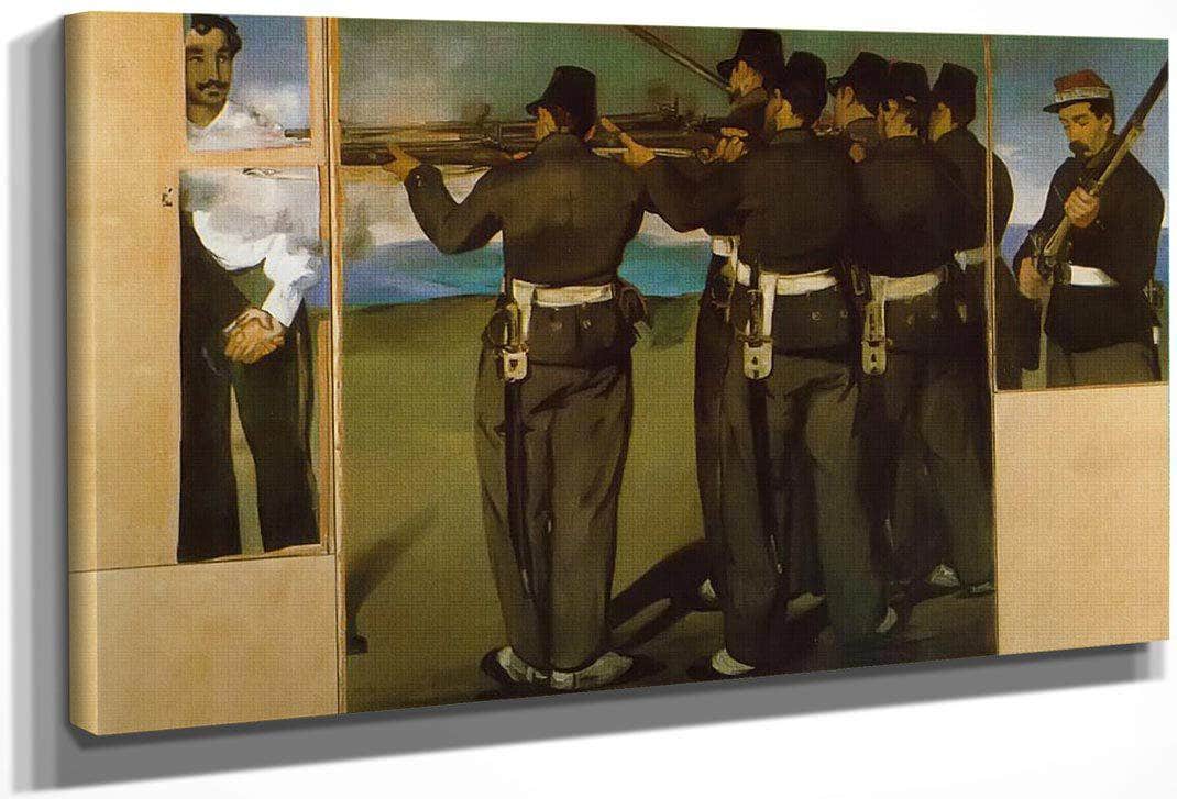 The Execution Of Emperor Maximilian (Four Fragments) By Edouard Manet Fine Art Print