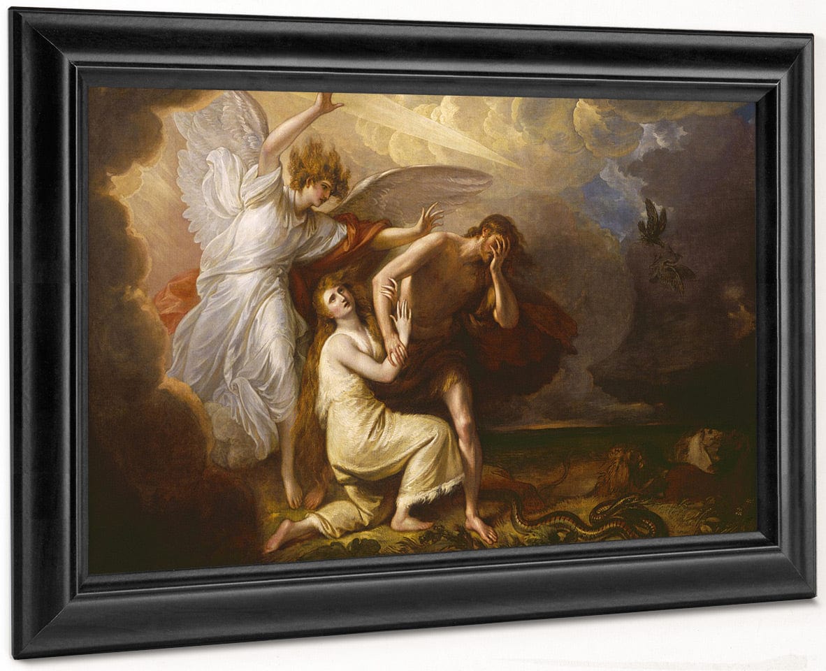 The Expulsion Of Adam And Eve From Paradise By Benjamin West Fine Art Print