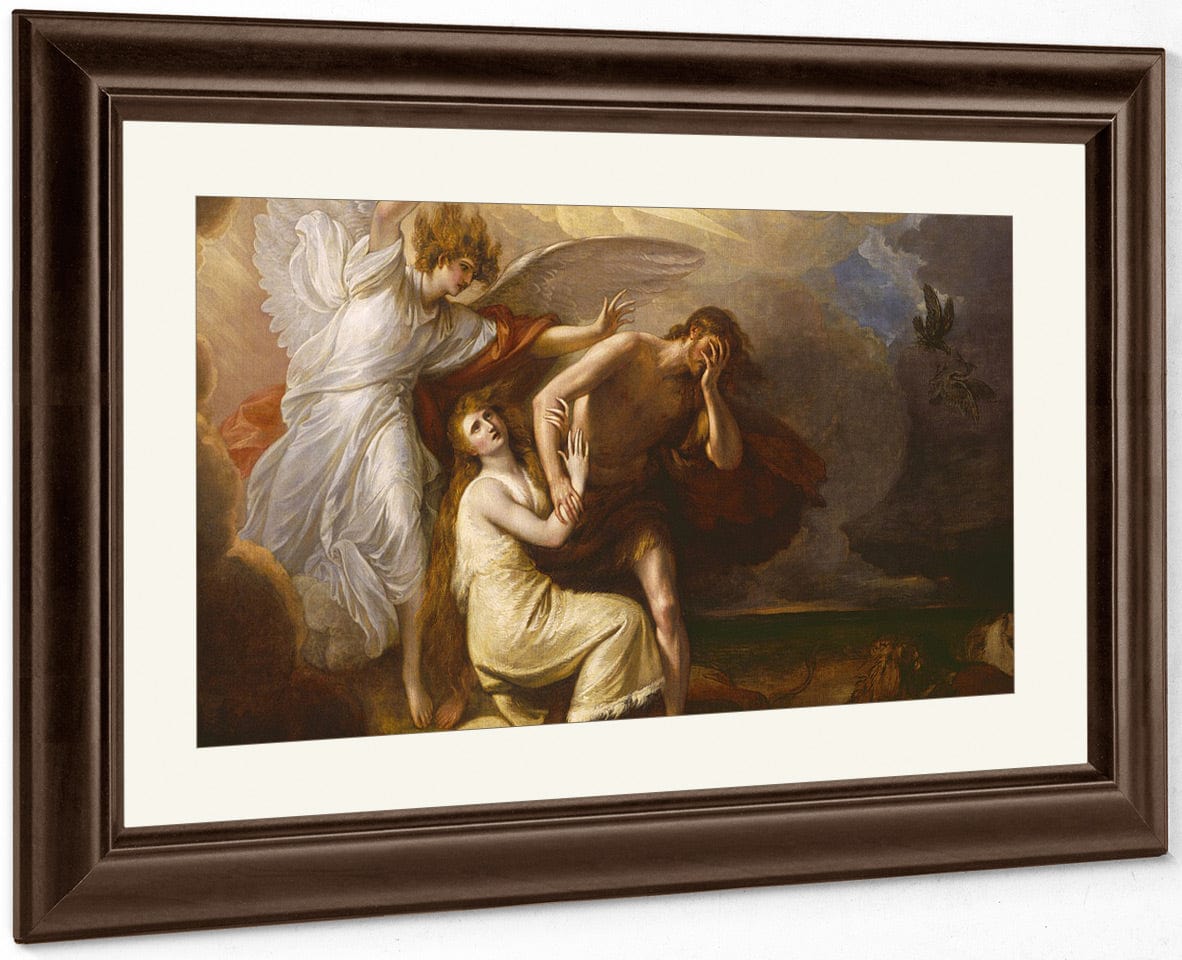 The Expulsion Of Adam And Eve From Paradise By Benjamin West Fine Art Print