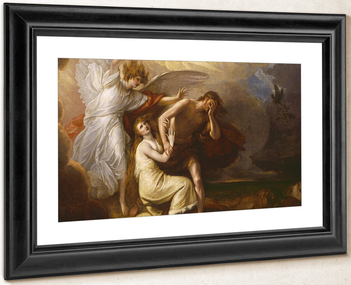 The Expulsion Of Adam And Eve From Paradise By Benjamin West Fine Art Print
