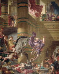 The Expulsion Of Heliodorus From The Temple By Ferdinand Victor Eugene Delacroix Fine Art Print