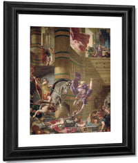 The Expulsion Of Heliodorus From The Temple By Ferdinand Victor Eugene Delacroix Fine Art Print