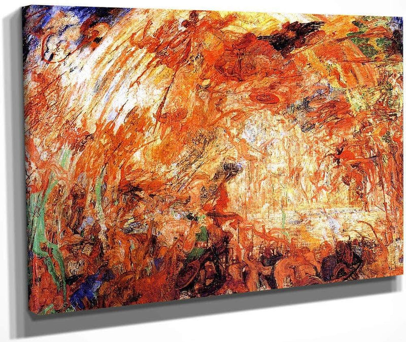 The Expulsion Of The Fallen Angel By James Ensor Fine Art Print