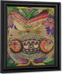 The Eyeglass Butterfly In India 1911 By Adolf Wolfli Fine Art Print